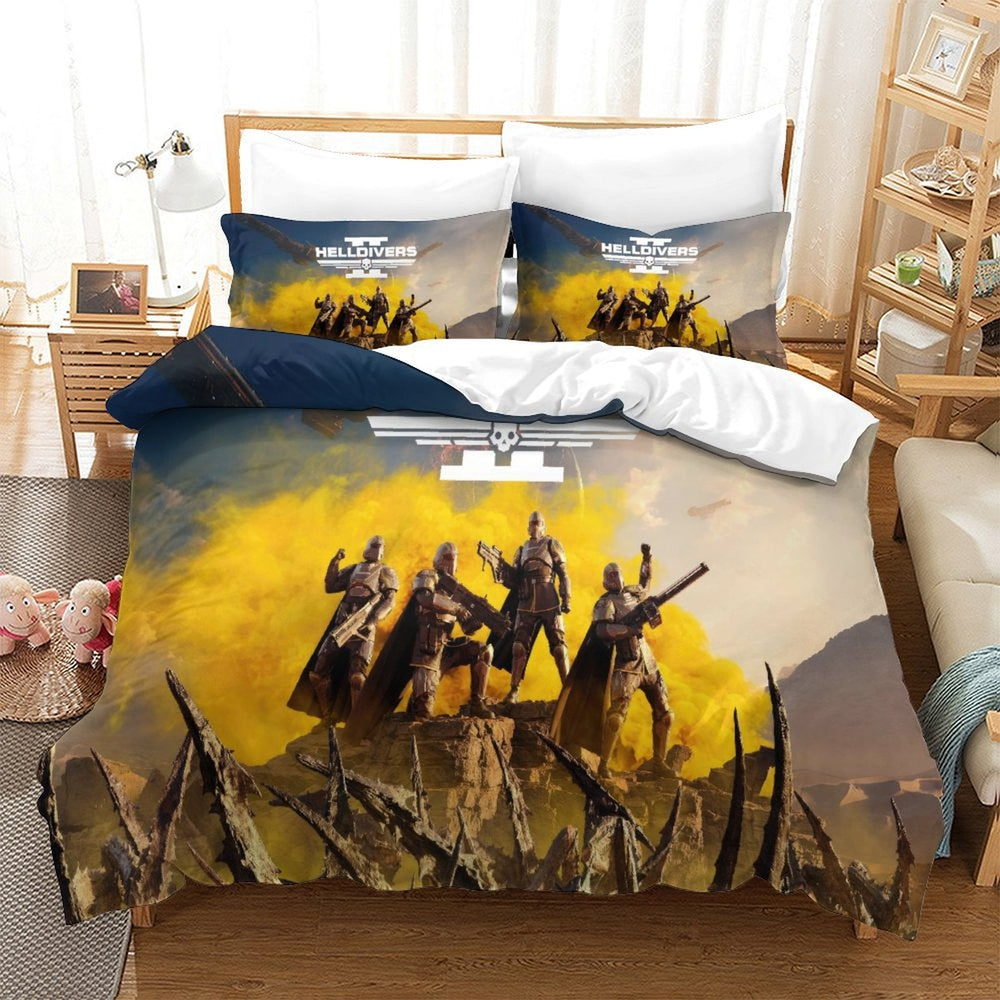 Helldivers 2 Bedding Set Duvet Cover Without Filler (Online Order Only)