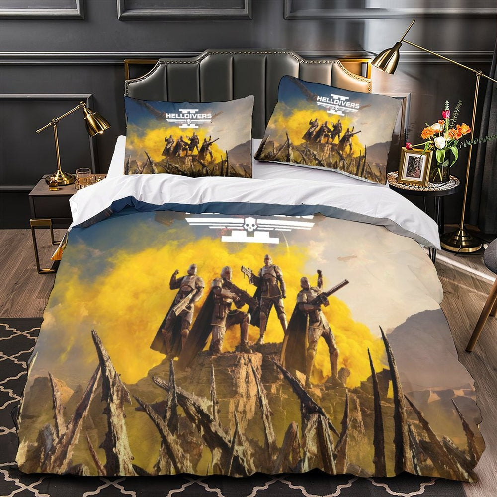 Helldivers 2 Bedding Set Duvet Cover Without Filler (Online Order Only)