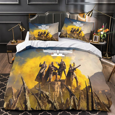 Helldivers 2 Bedding Set Duvet Cover Without Filler (Online Order Only)