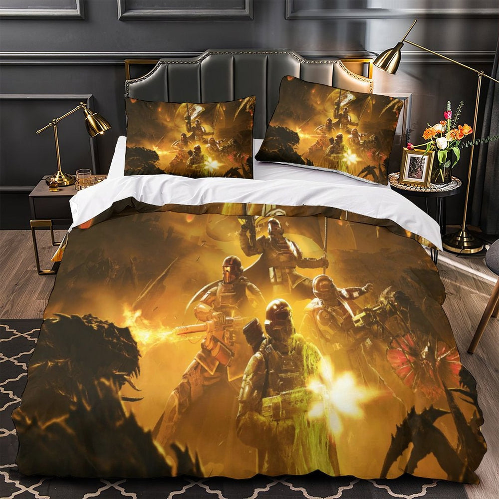 Helldivers 2 Bedding Set Duvet Cover Without Filler (Online Order Only)