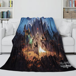 Helldivers 2 Blanket Flannel Fleece Throw Room Decoration (Online Order Only)