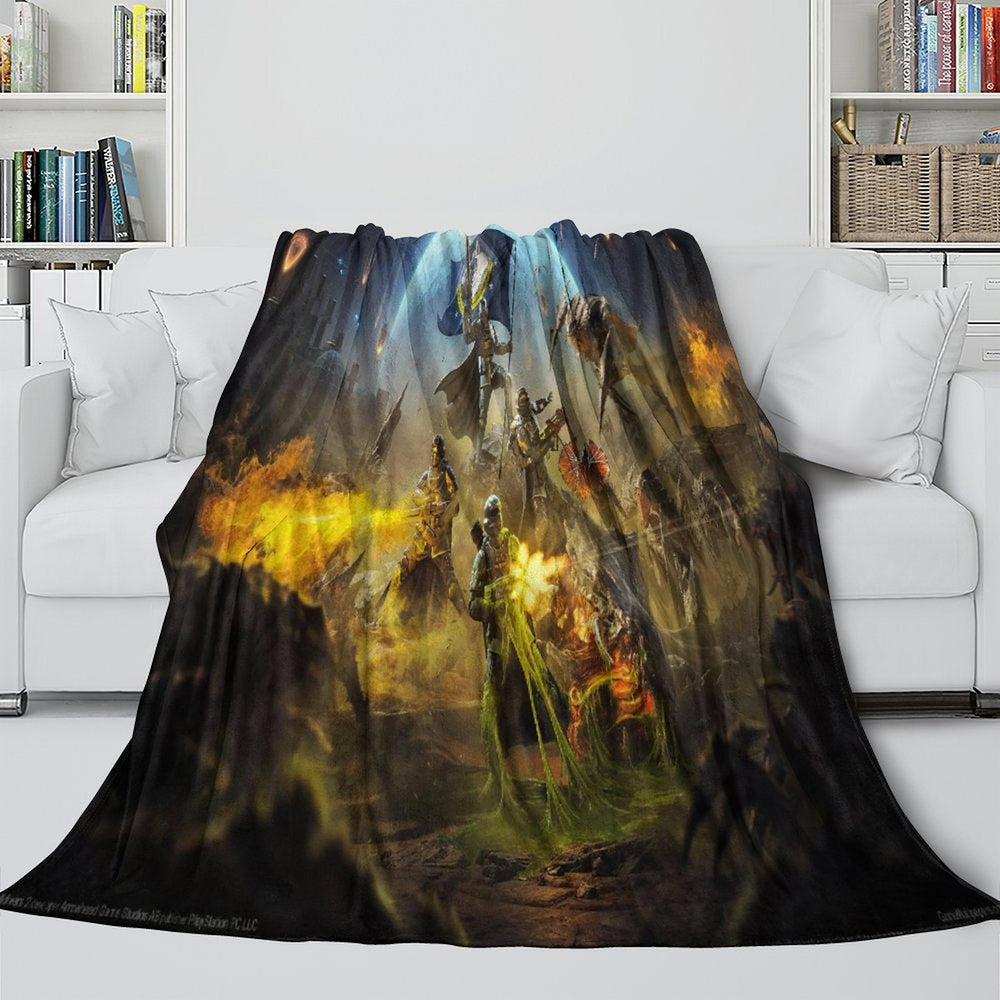 Helldivers 2 Blanket Flannel Fleece Throw Room Decoration (Online Order Only)
