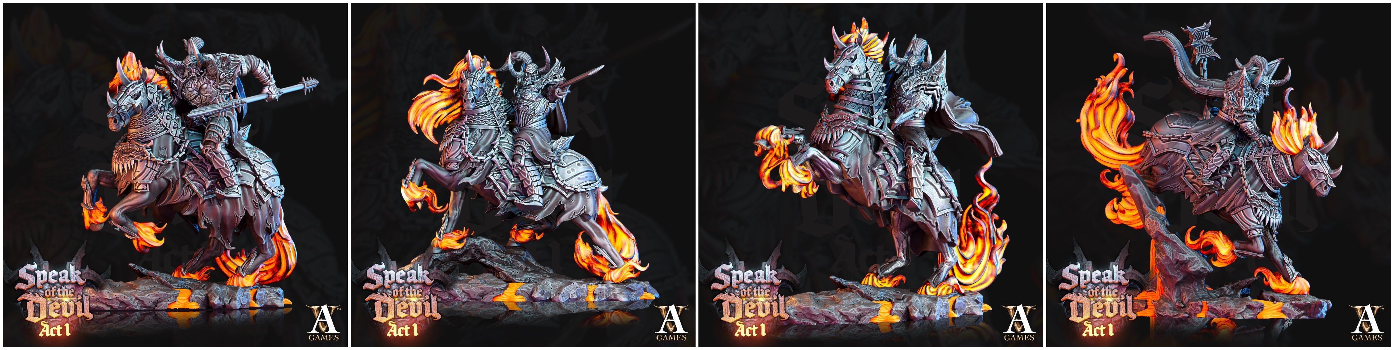 3D Printed Archvillain Games Hellknight Speak of the Devil Act I 28 32mm D&D (Online Only)