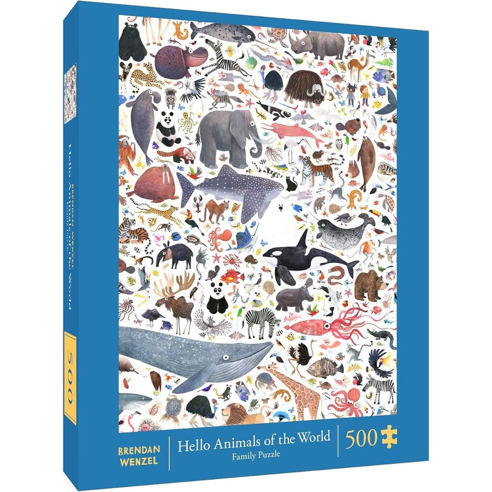 Hello Animals of the World 500 Piece Jigsaw Puzzle Chronicle (ONLINE ORDER ONLY)