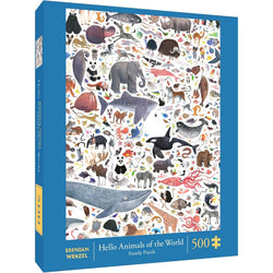 Hello Animals of the World 500 Piece Jigsaw Puzzle Chronicle (ONLINE ORDER ONLY)