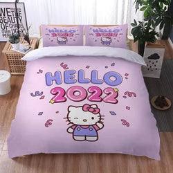 Hello Kitty 2022 Bedding Set Cosplay Quilt Cover Without Filler (Online Order Only)