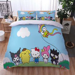 Hello Kitty 2022 Bedding Set Cosplay Quilt Cover Without Filler (Online Order Only)