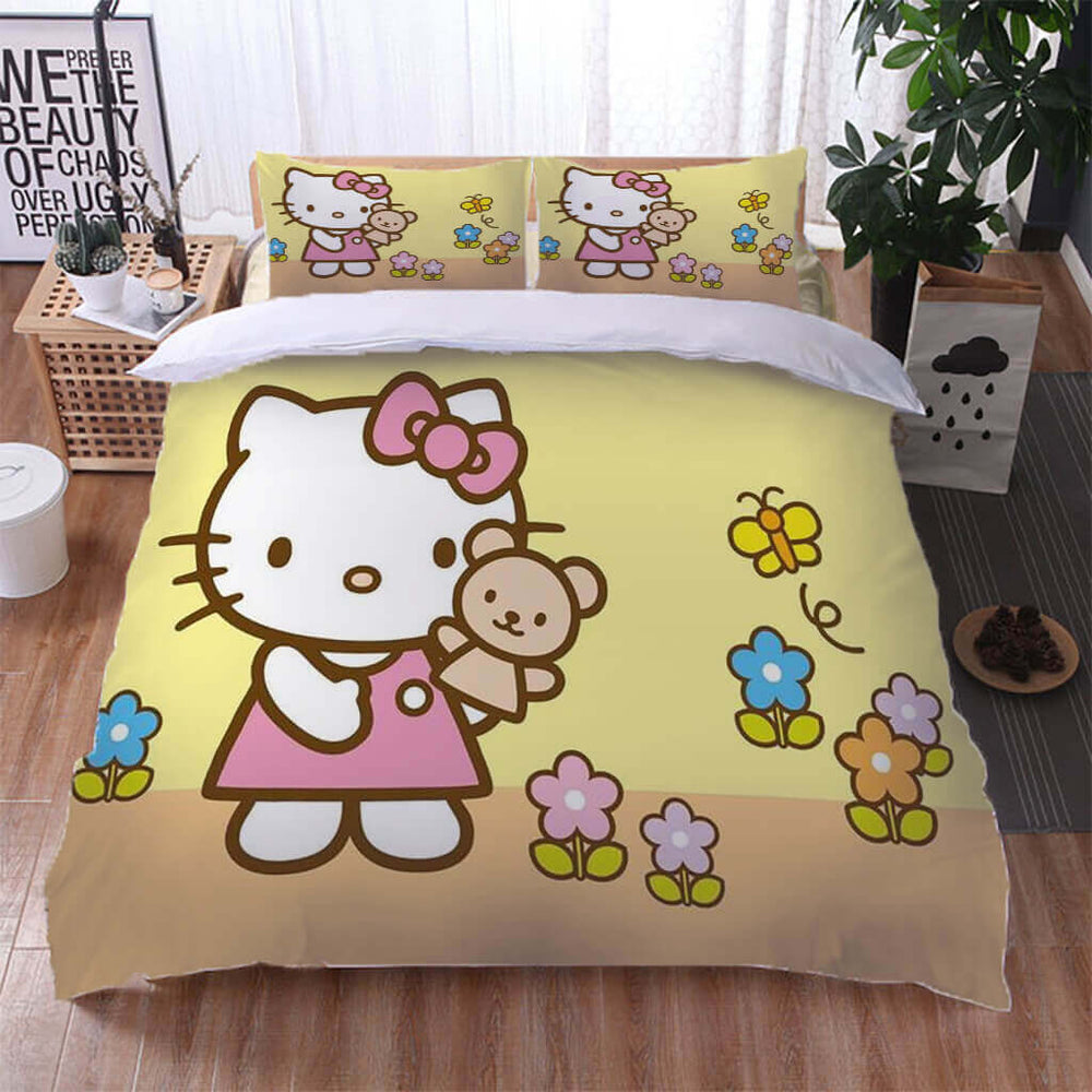 Hello Kitty 2022 Bedding Set Cosplay Quilt Cover Without Filler (Online Order Only)