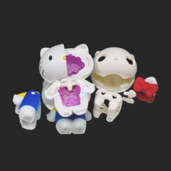 Megahouse: Kaitai Fantasy Puzzle Mascot - Hello Kitty & My Melody Box Set (ONLINE ORDER ONLY)