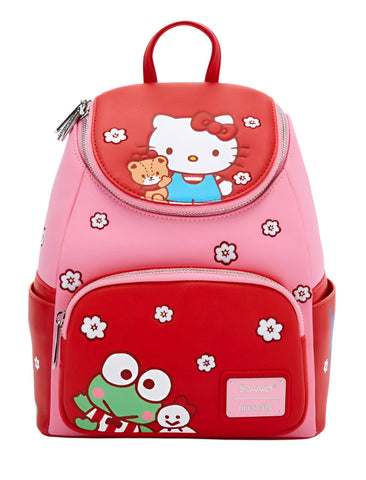 Sanrio Hello Kitty & Friends Color Block Floral Mini Backpack by LoungeFly (Online Order Only)