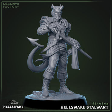 Hellswake Stalwart – Tiefling Paladin Male Miniature (ONLINE ORDER ONLY)