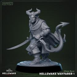 Hellswake Wayfarer Set – Tiefling Ranger Miniatures (ONLINE ORDER ONLY)