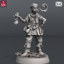 3D Printed STL Miniatures Herbalist Set 28 - 32mm War Gaming D&D (Online Only)
