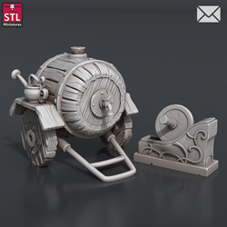 3D Printed STL Miniatures Herbalist Set 28 - 32mm War Gaming D&D (Online Only)