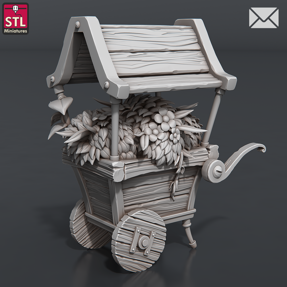 3D Printed STL Miniatures Herbalist Set 28 - 32mm War Gaming D&D (Online Only)