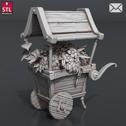 3D Printed STL Miniatures Herbalist Set 28 - 32mm War Gaming D&D (Online Only)