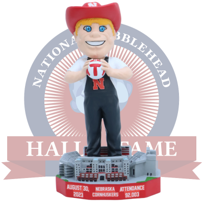 Herbie Husker Nebraska Cornhuskers Mascot Volleyball World Record Bobblehead (ONLINE ORDER ONLY)
