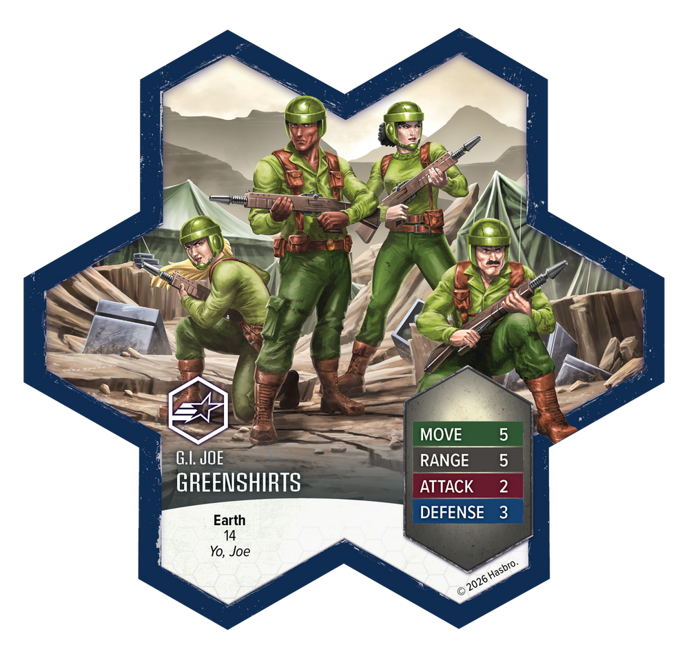 Heroscape: G.I. Joe - Greenshirts & Battle Copter Common Army Expansion