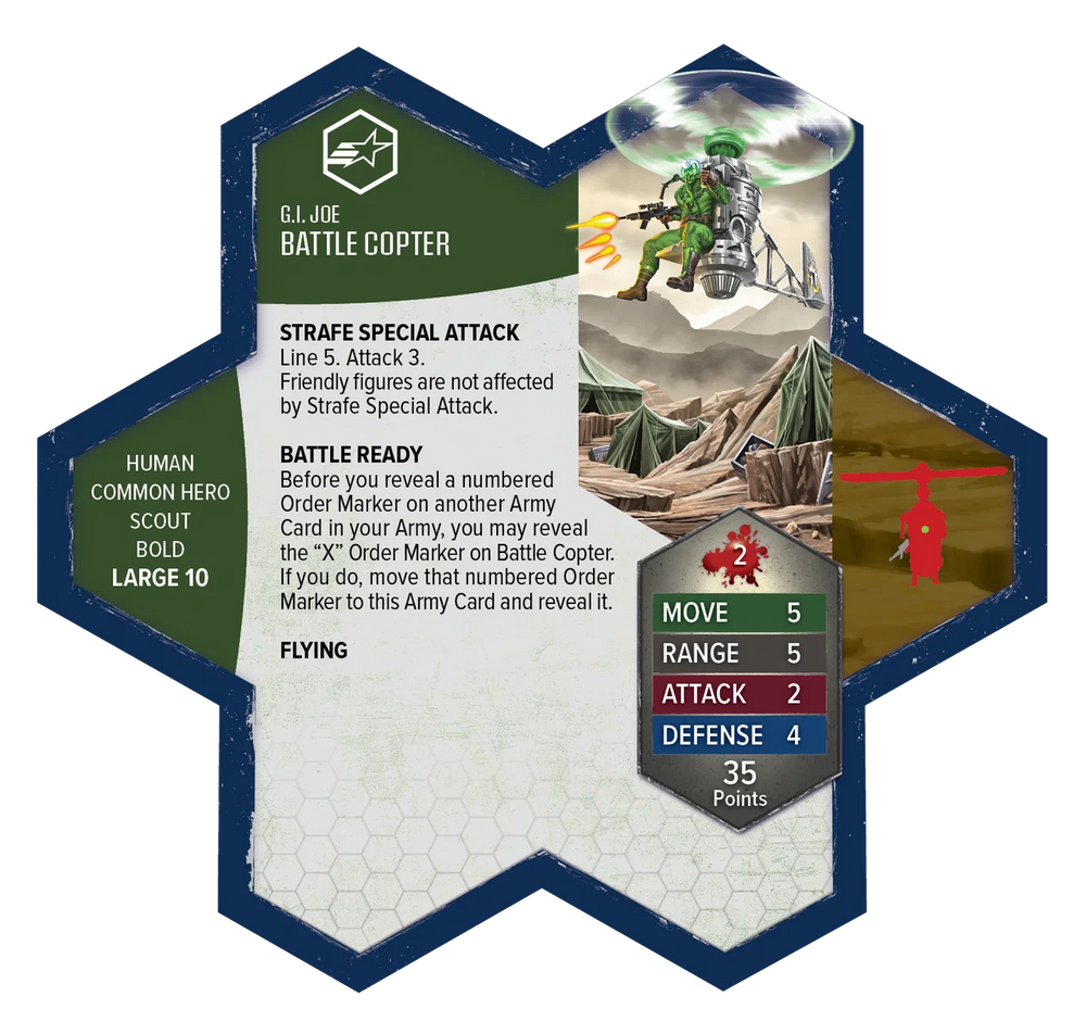 Heroscape: G.I. Joe - Greenshirts & Battle Copter Common Army Expansion