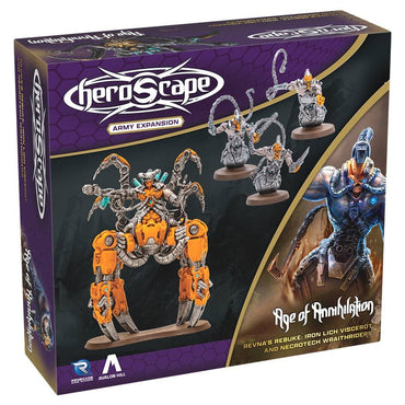 Heroscape: Revna’s Rebuke - Iron Lich Viscerot and Necrotech Wraithriders Army Expansion (ONLINE ORDER ONLY)