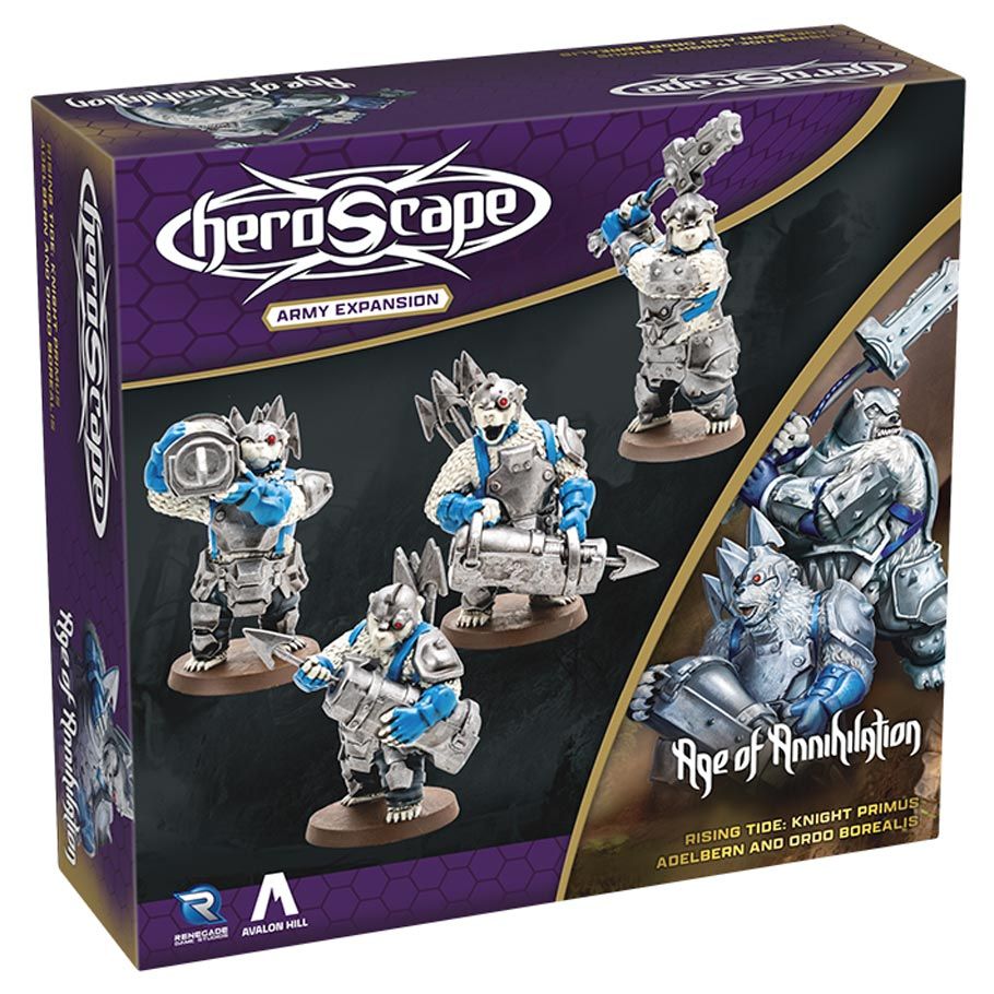 Heroscape: Rising Tide - Knight Primus Adelbern and Ordo Borealis Army Expansion (ONLINE ORDER ONLY)