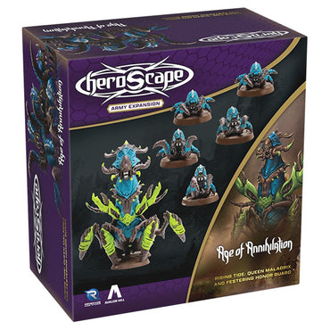 Heroscape: Rising Tide - Queen Maladrix and Festering Honor Guard Army Expansion (ONLINE ORDER ONLY)