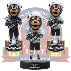 Coco the Bear Hershey Bears Mascot 2024 Calder Cup Champions Bobbleheads (ONLINE ORDER ONLY)