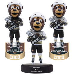 Coco the Bear Hershey Bears Mascot 2024 Calder Cup Champions Bobbleheads (ONLINE ORDER ONLY)
