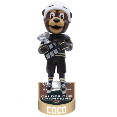 Coco the Bear Hershey Bears Mascot 2024 Calder Cup Champions Bobbleheads (ONLINE ORDER ONLY)