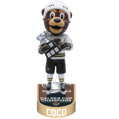 Coco the Bear Hershey Bears Mascot 2024 Calder Cup Champions Bobbleheads (ONLINE ORDER ONLY)