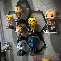 Hexagon Pop Display: Modular Shelf System for Funko Pop Display or Amiibo (ONLINE ORDER ONLY)