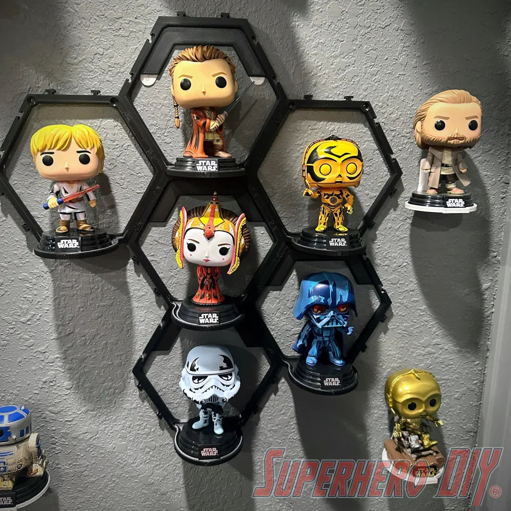 Hexagon Pop Display: Modular Shelf System for Funko Pop Display or Amiibo (ONLINE ORDER ONLY)