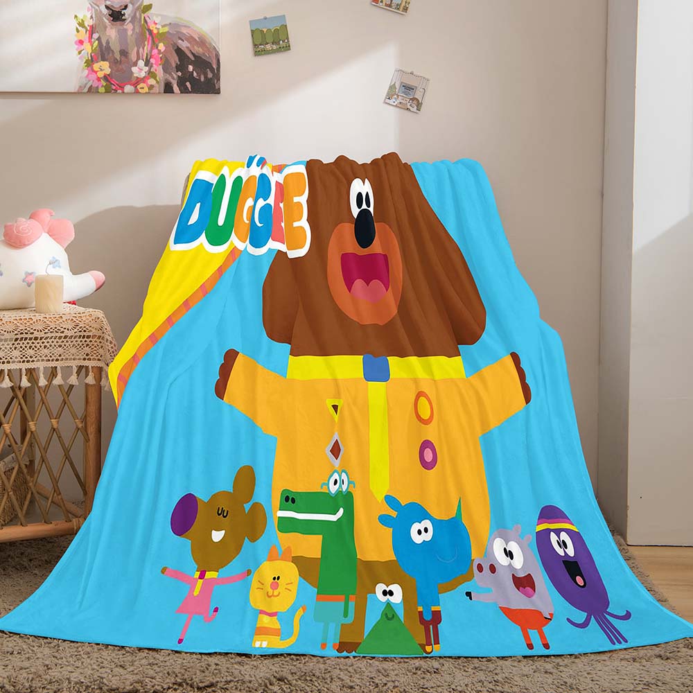 Hey Duggee Blanket Pattern Flannel Throw Room Decoration (Online Order Only)