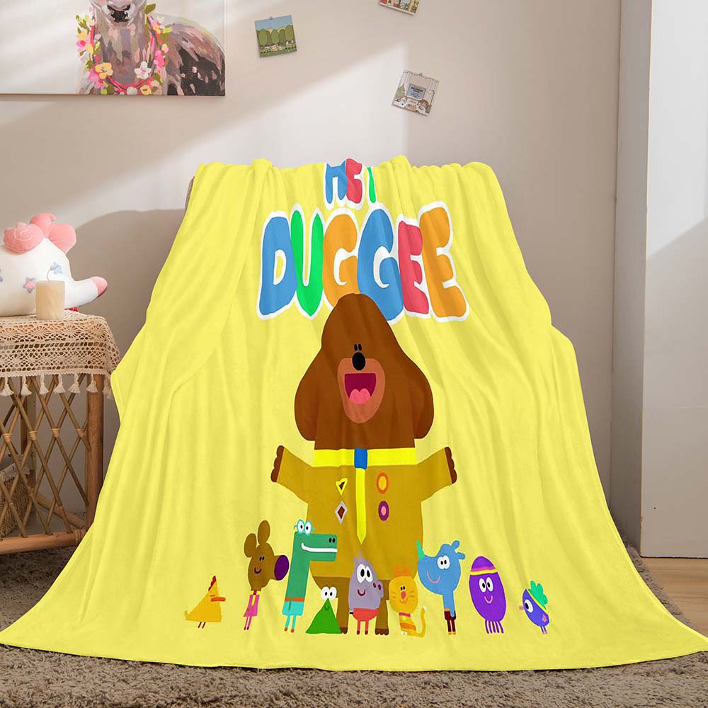 Hey Duggee Blanket Pattern Flannel Throw Room Decoration (Online Order Only)