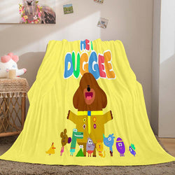 Hey Duggee Blanket Pattern Flannel Throw Room Decoration (Online Order Only)