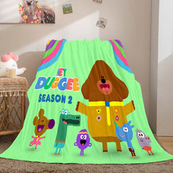 Hey Duggee Blanket Pattern Flannel Throw Room Decoration (Online Order Only)