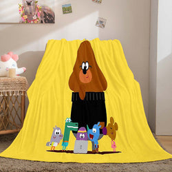 Hey Duggee Blanket Pattern Flannel Throw Room Decoration (Online Order Only)