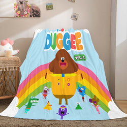 Hey Duggee Blanket Pattern Flannel Throw Room Decoration (Online Order Only)