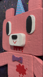 HeySoupFace - Party Bear - Original Artwork - Gloomy Bear Exhibition (ONLINE ORDER ONLY)