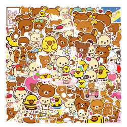 Rilakkuma Kiiroitori Stickers Pack - Cartoon Anime Decals for Phone & Laptop (Online Order Only)