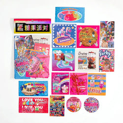 45Pcs/lot Neon Light Garden Series Laser Stickers Girl Scrapbooking Stick Label Diary Album Sticker Personalized Stationery Gift (Online Order Only)