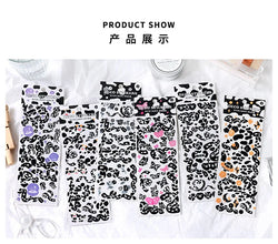 Kawaii Black White Cow Ribbon Stickers DIY Craft Scrapbooking Stick Label  Album Journal Planner Stationery Sticker (ONLINE ORDER ONLY)