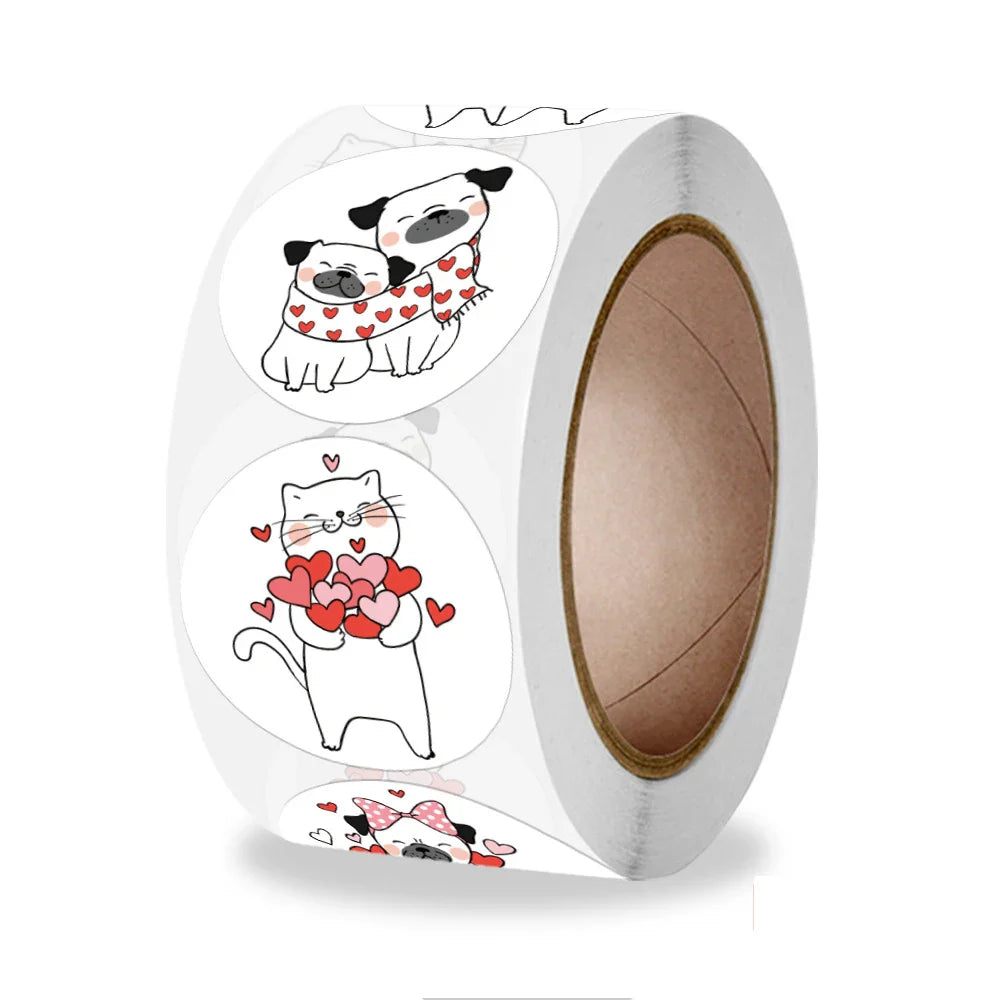100-500pcs Teacher Reward Sticker Fun Motivation Cat Dog Sticker for School Teacher Student Stationery Stickers Kids (ONLINE ORDER ONLY)