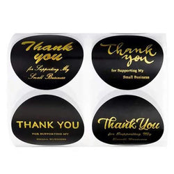 500pcs/roll Thank You Stickers Label Exquisite Design Adhesive Envelope Seals Stickers Appreciation Cards for Wedding Birthday (ONLINE ORDER ONLY)