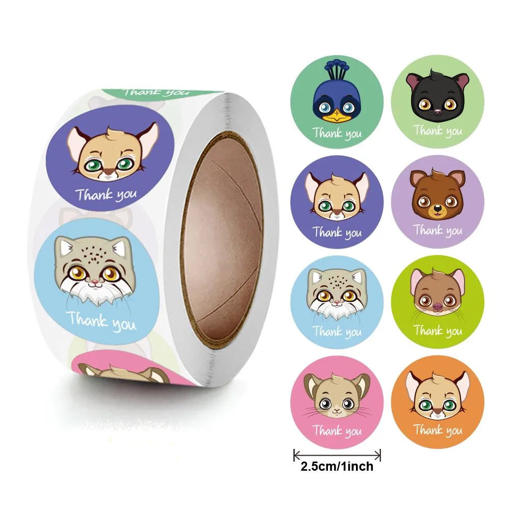 Zoo Animals Stickers For Kids Classic Toys StickerSchool Teacher Reward Sticker 4 Designs Pattern Owl (ONLINE ORDER ONLY)