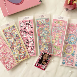 Sweetheart Rabbit Stickers Scrapbooking Decorative Sticker Hand Account DIY Diary Album Stick Label Kawaii Korean Stationery (ONLINE ORDER ONLY)