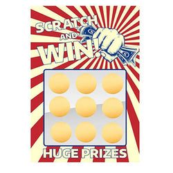 50-300Pcs/Roll Golden Scratch Off Stickers Round Shape Labels Sticker DIY Handmade For Game Scratch Sticker Labels Stationery (ONLINE ORDER ONLY)