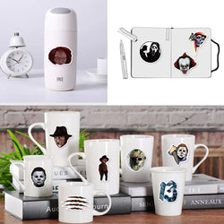 10/30/50pcs   Halloween Themed Horror Characters  Graffiti Waterproof Skateboard Travel Suitcase Phone Laptop Luggage Stickers (Online Order Only)