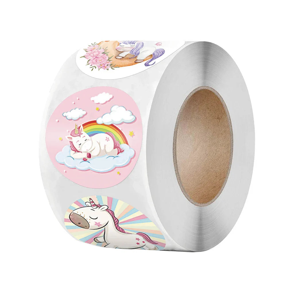 100-500pcs  Animal Unicorn Sticker kids Reward Sticker Gift Decoration Label Teacher Encouragement Student Stationery Stickers (ONLINE ORDER ONLY)