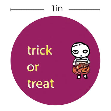 100-500pcs Halloween Pumpkin Ghost Sticker Packaging Sealing Label Sticker 1inch Gift Stickers Labels Horror Creation Decoration (Online Order Only)